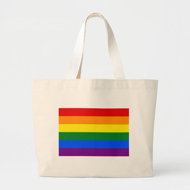 Bolsa con la bandera arcoiris LGBT (Frente)
