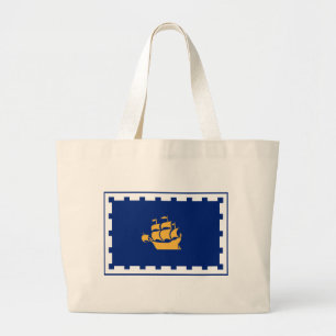 Bolsa con la bandera de la ciudad de Quebec, Canad