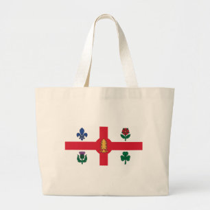 Bolsa con la bandera de Montreal, Canadá