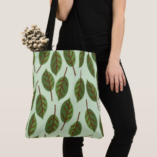 Bolsa con la leyenda "Hojas de árbol botánico Mini