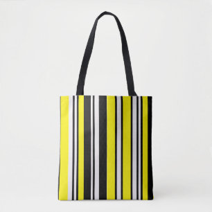 bolsa con rayas amarillas negras