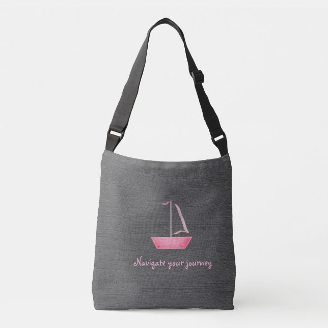 bolsa con velero rosa (Anverso)