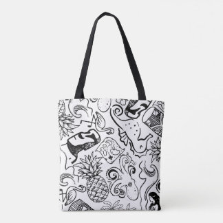Bolsa con Vibraciones de Verano Tiki para Compras