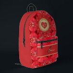 Bolsa corta de rayas en el aniversario de Ruby 40<br><div class="desc">¿Tal vez estás buscando la mochila derecha para honrar su 40 aniversario de boda? ¿Algo un poco romántico,  clásico y con gráficos de rubí? Bueno,  no más,  ¡lo has encontrado aquí en Zazzle con mi original y ornamentado emblema del corazón!</div>
