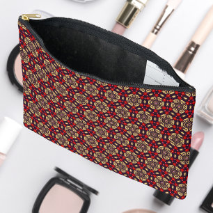 Bolsa cosmética con patrón de flor de cerezo ornam