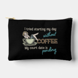 Bolsa cosmética de Coffee Addict Chica de plumas