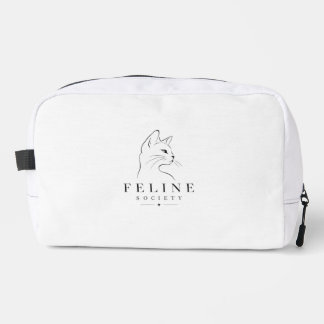 Bolsa cosmética de gato linda minimalista de la so