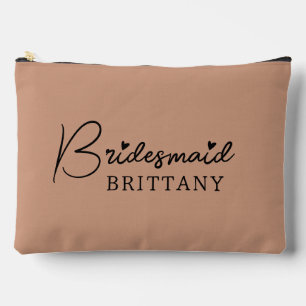 Bolsa cosmética de la dama de honor, regalo de la 