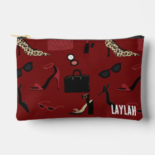 Bolsa Cosmética de Moda y Maquillaje Deep Red It G