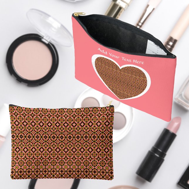 Bolsa cosmética de patrón de baldosas abstracto (Subido por el creador)