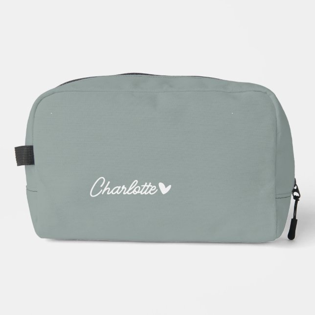 Bolsa cosmética de viajes, ducha de novia personal (Anverso)