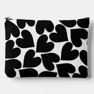 Bolsa cosmética del Corazón Negro