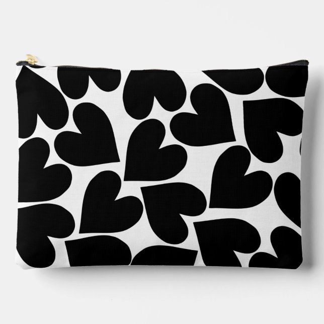 Bolsa cosmética del Corazón Negro (Anverso)