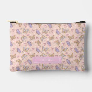 Bolsa cosmética personalizada de Chica de mariposa