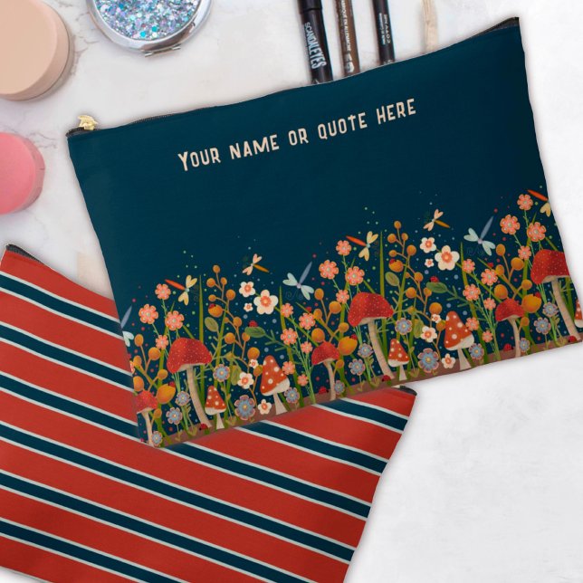 Bolsa cosmética Personalizado Floral Dragonfly (Subido por el creador)