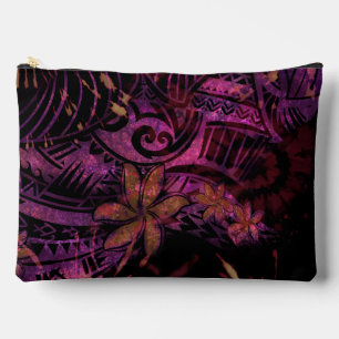 Bolsa cosmética tribal de Plumeria de Lava luminis