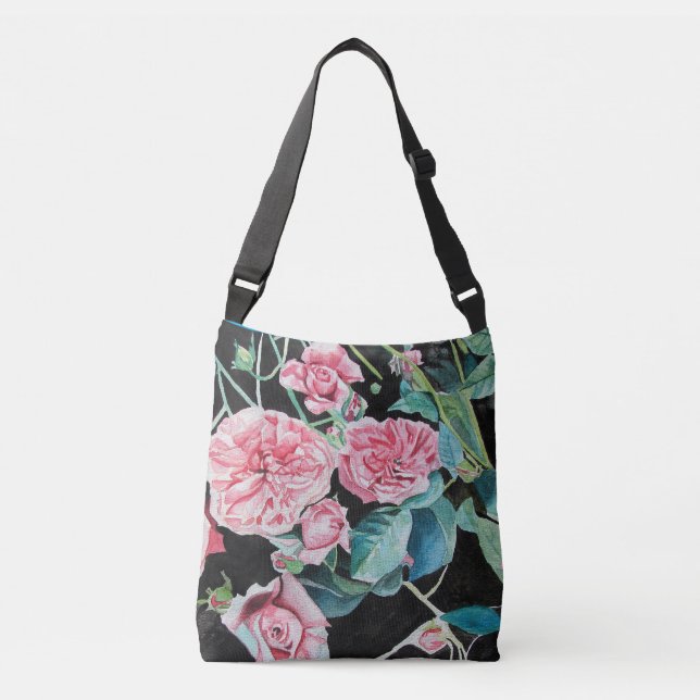 Bolsa cromática de color rosa y negro para Rosas (Anverso)
