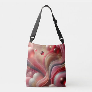 Bolsa Crossbody de moda con diseño abstracto de ar