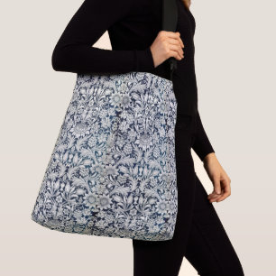 Bolsa Crossbody - Diseño de fondo azul y blanco