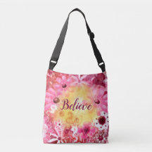 Bolsa Crossbody - Whimsical Floral 'Believe'