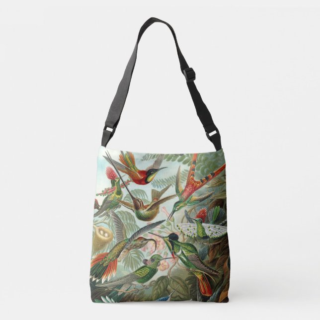 Bolsa cruzada de colibríes de Haeckel (Reverso)