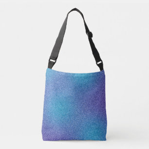 Bolsa cruzada de cuerpo Purpurinas de degradado az
