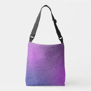 Bolsa cruzada de cuerpo Purpurinas de degradado az