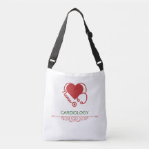 Bolsa cruzada de enfermera de cardiología