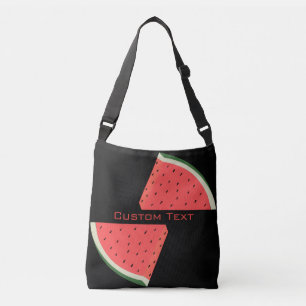Bolsa cruzada de sandía dulce con texto Personaliz