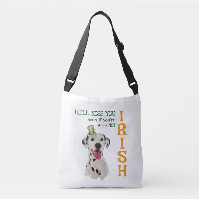Bolsa cruzada irlandesa para perros de besos (Anverso)