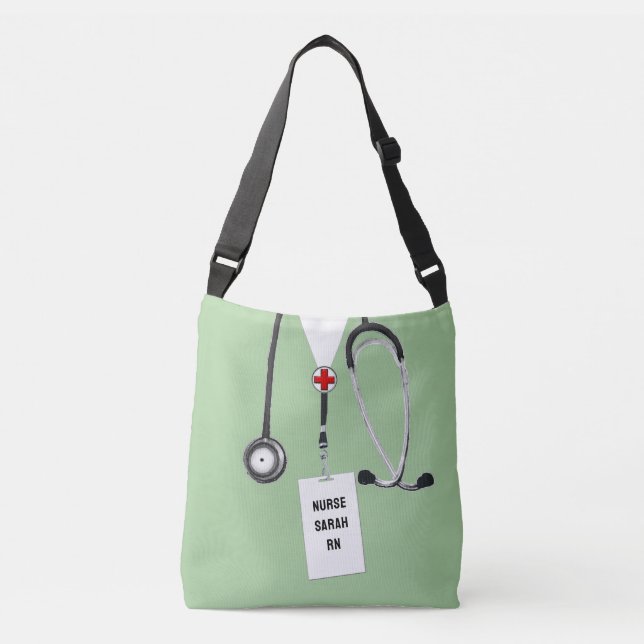 Bolsa Cruzada Personalizada para Enfermeras (Anverso)