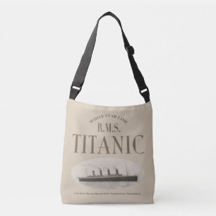Bolsa cruzada Sepia de barco fantasma Titanic RMS