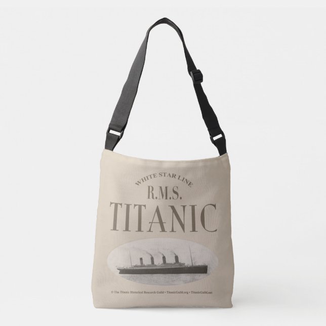 Bolsa cruzada Sepia de barco fantasma Titanic RMS (Anverso)