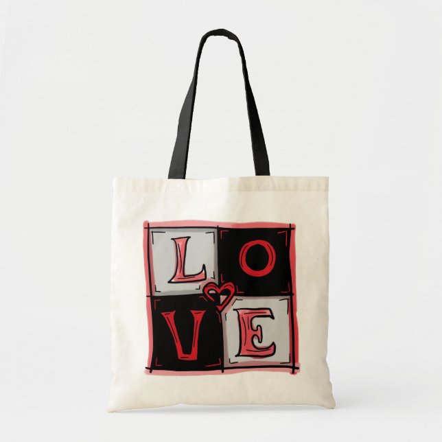 Bolsa cuadrada de amor (Frente)
