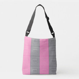 Bolsa cuadrada de papel para el cuerpo cruzado ros