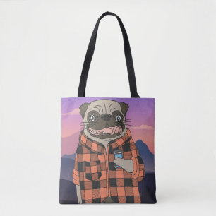 Bolsa Cute Pug Tote
