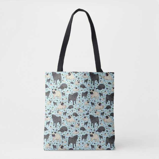 Bolsa Cute Pug Tote (Anverso)