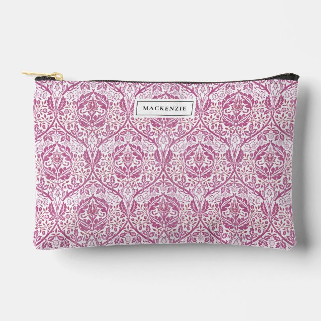 Bolsa de accesorios con elegante patrón floral ros (Anverso)