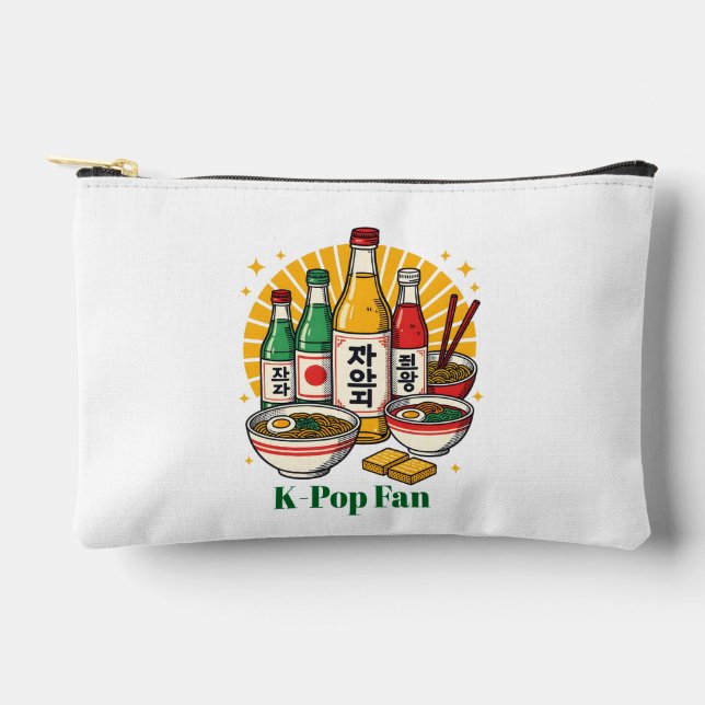 Bolsa de accesorios con estampado de cultura popul (Anverso)