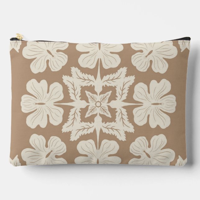 Bolsa de accesorios con estampado hawaiano aloha (Anverso)