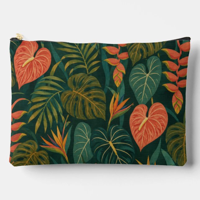 Bolsa de accesorios con estampado hawaiano aloha (Anverso)