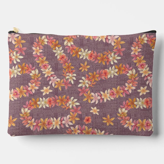 Bolsa de accesorios con estampado hawaiano aloha (Anverso)
