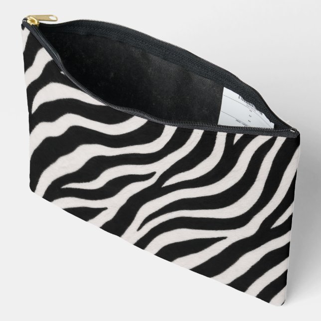 Bolsa de accesorios con patrón de cebra elegante A (Abierto)