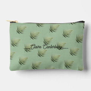 Bolsa de accesorios con tema de naturaleza y patró