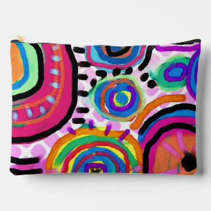 Bolsa de accesorios de arte abstracto original