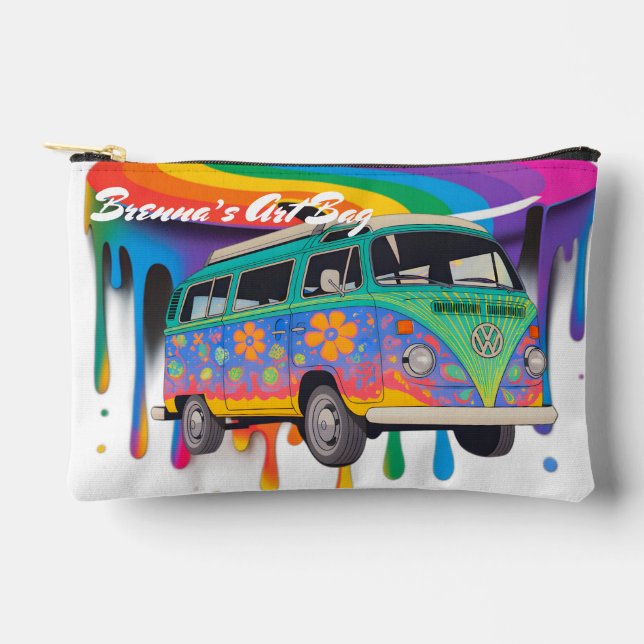 Bolsa de accesorios de arte trippy (Anverso)