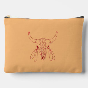 Bolsa de accesorios de cuero de búfalo rojo Ghost 