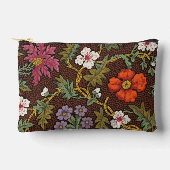 Bolsa de accesorios de dibujo botánico victoriano (Anverso)