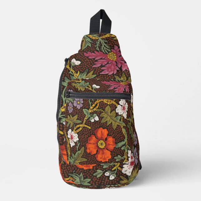 Bolsa de accesorios de dibujo botánico victoriano (Anverso)