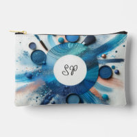 Bolsa de accesorios de diseño de sombra de ojos az